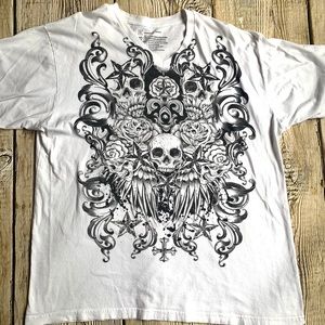 INC skull tee